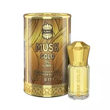 Ajmal MUSK GOLD Attar | Фруктово-цветочный и мускусный аромат | Унисекс безалкогольный | Стойкий аттар для мужчин и женщин - 5 мл