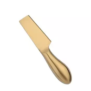 AJOYOUS Cheese Knife Set Cheese Stainless Steel 6Pcs Gold Cheese Slicer Cutter Handle Mini Knife Butter Knife Spatula Fork Matte