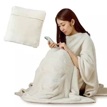 Айрис Ояма Согревайтесь и экономьте энергию с помощью одеяла, которое впитывает влагу и генерирует Предотвращает возникновение статического электричества Можно использовать как Можно носить как Можно складывать