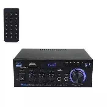 AK45 800 Вт домашние цифровые усилители Аудио Бас Аудио Мощность Bluetooth Усилитель Hi-Fi FM Музыка Сабвуфер Динамики USB SD Микрофон Вход