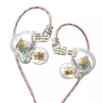 AK6 PLUS HiFi наушники с шумоподавлением гарнитура музыкальный монитор спортивные наушники вкладыши динамические проводные наушники с микрофоном фиолетовый