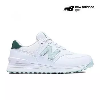Ak Golf New Balance 2025 WgS 574 женские кроссовки для гольфа (white mint) 230
