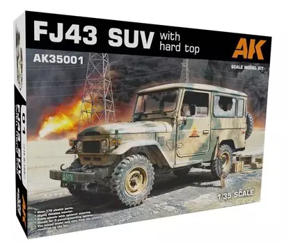 AK Interactive Current Small 4WD SUV Military Specification Hard Top Equiped Пластиковая модель AK35001 1/35