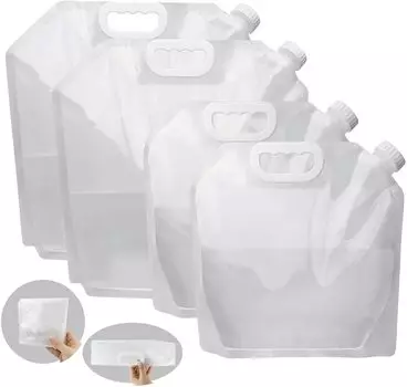 AK KYC Water Supply Pack of Water Supply Water Water Large Easy to Water Disaster Prevention Outdoor Bag, 4, Supplies, Tank, Storage, Capacity,