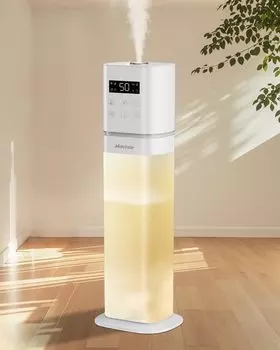 akacozie Крупный коммерческий источник воды из башни Ультразвуковой прозрачный ароматизатор До 48 часов непрерывной работы Энергия Легкое автоматическое выключение