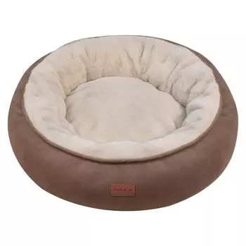 AKAGIICHI Dog Cat Round Pet Heat Cute Pet Подходит для кошек и собак 70 x 70 x 18 Кровать, Кровать, Кровать, Нескользящий, Пушистый, Удерживающий, Двусторонний Коврик, абрикосовый