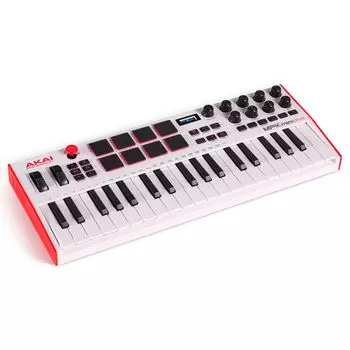 Akai Professional 37-клавишная USB MIDI-клавиатура Контроллер MPC Drum Pad MIDI DAW Control Step Sequencer Программное обеспечение для создания музыки в комплекте Совместимость с ПК
