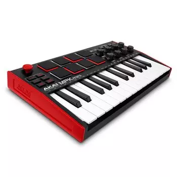 Akai Professional Akai Pro MIDI клавиатура контроллер Mini 25 клавиш USB Velocity совместимый 8 Drum Pad программное обеспечение для создания музыки MPK mini mk3