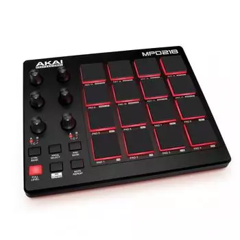 Akai Professional USB MIDI контроллер 16 пэдов источник звука программное обеспечение в комплекте MPD218