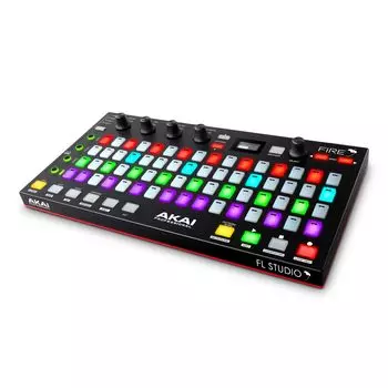 Akai Professional USB MIDI-контроллер для FL Studio 64 Pads RGB Clip Drum Pad Matrix В комплект входит только контроллер FIRE [Только контроллер/Без программного обеспечения]