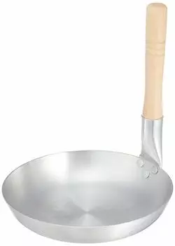 Akao Aluminum Oyako Nabe Standing Aluminum with Natural Wood Made in AOY272 (Pot), Deep, Handle, 16.5cm, Handle, Japan, [Used]