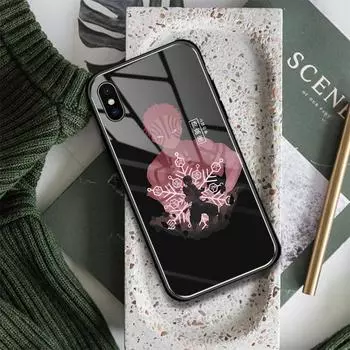 Akaza Kimetsu no Yaiba аниме Стекло Мягкий силиконовый чехол для телефона чехол для iPhone SE 6s 7 8 Plus X XR XS 11 12 13 Mini Pro Max iPhone 6 6s&Tempered Glass case