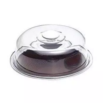 Akebono Sangyo Cake Food Round Cake Brown Medium Made in Japan Commercial Supplies Set Removable and Washable Clear Lovely Hat Cover/Tray MT-1202