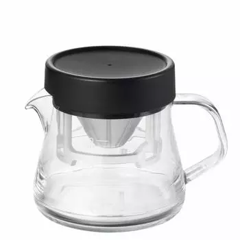 Akebono Sangyo Coffee Server Storon 400 Compact Dripper Set Black 3 cups Made in Japan Made of light and unbreakable Tritan resin Transparent like