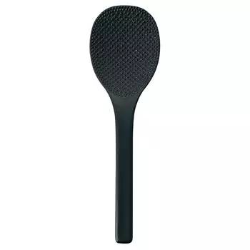 Akebono Sangyo Лопатка для риса черная 19 см Для людей Пакет Сделано в Японии Коммерческий продукт Двойное тиснение для предотвращения прилипания риса Длинная ручка подходит чёрный