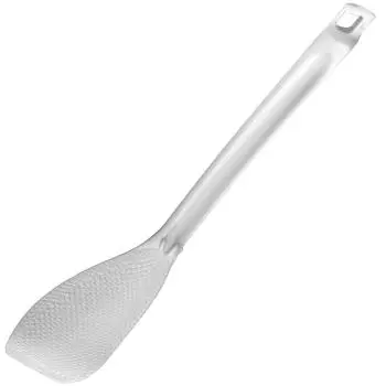 Akebono Sangyo rice scoop, clear, made in Japan, stir-fries, serves, and scoops in one