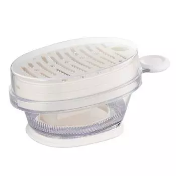 Akebono Sangyo Vegetable Made in Set of frequently used and and easy to Pocket Kids Cooker, White, Japan, grater, slicer, julienne.Compact store.Salad