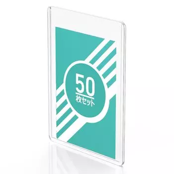 AKEIE Top Loader Набор из 50 держателей для карточек для коллекционных карточек Чехол для коллекционных карточек Чехол для карточек Прозрачный защитный чехол для хранения Устойчив к царапинам