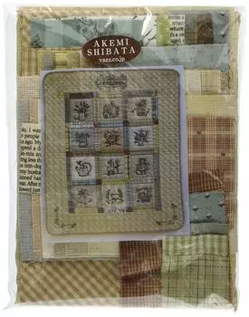 AKEMI SHIBATA Лоскутный гобелен Natural House Готовая работа Высота 61 см x Ширина 50 см [Набор Акеми Шибата] Размер T-023