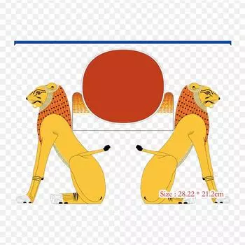 Aker Egypt Древний Египет Книга мертвых Утюг на теплопередаче Печать Виниловые нашивки Наклейка для одежды DIY Аппликации Моющиеся нашивки