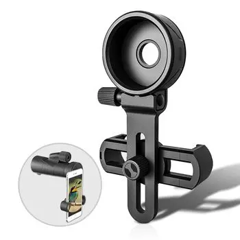 Akeyda Mobile Phone Adapter Mount Universal Mobile Adapter Mount for iPhone Sony Samsung Moto Mount Adapter Holder Eyepiece Diameter Metal Lightweight