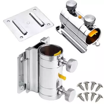 akindou держатель для зонта для удилища держатель для удилища набор из 2 штук для предотвращения царапин на удилище с функцией защитной накладки удилище серебряный