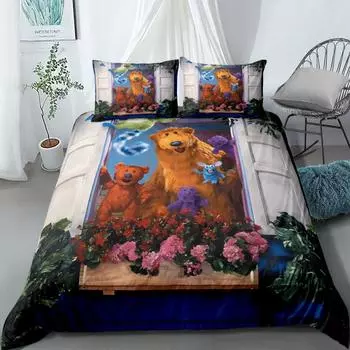 Akissi Comics Bedding Set Without Sheet King Queen Double Full Twin Single Size Bed Linen Set 140x210cm