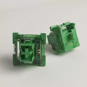 Akko V3 Pro Matcha Green Switches 3 Pin 50gf линейный переключатель со стабильным пылезащитным стержнем для механической клавиатуры Mx (45 шт.)