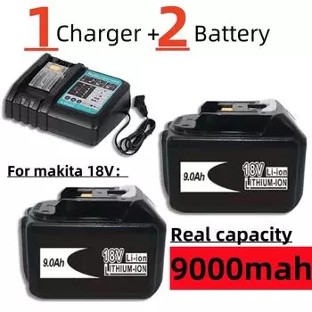 аккумулятор или зарядное устройство для аккумулятора makita 18v bl1850b bl1860 bl 1860 bl1830 bl1815 bl1840 LXT400 9.0Ah для аккумулятора makita 18650 чистый