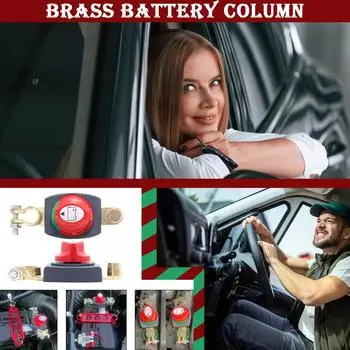 Аккумулятор, Изолятор автомобильного аккумулятора, Изолятор аккумулятора ВКЛ-ВЫКЛ, Водонепроницаемый основной для автомобиля, мотоцикла, морского судна One Size