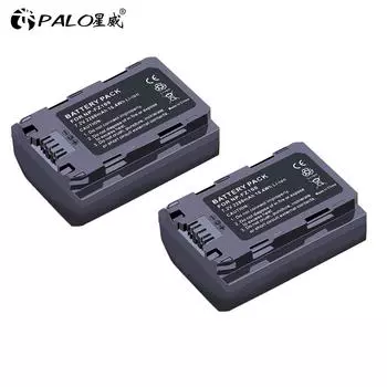 Аккумулятор PALO 2 шт., 2280 мАч NP-FZ100 NPFZ100 NP FZ100 для Sony NP-FZ100, BC-QZ1, Sony a9, a7R III, a7 III, ILCE-9 чёрный