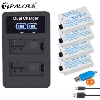 Аккумулятор PALO LP-E8 LPE8 LP E8 E8 для Canon EOS 550D 600D 650D 700D X4 X5 X6i X7i T2i T3i LP-E8