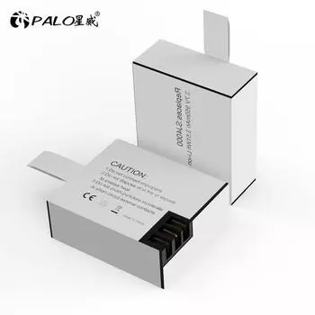 Аккумулятор PALO SJ4000 PG900 с двойным зарядным устройством USB для SJCAM SJ5000 SJ5000X M10 M20 SJ6 SJ7 SJ8 SJ9 EKEN 4K H8 H9 GIT-LB101