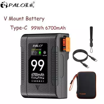 Аккумулятор PALO V Mount BP-99W для видеокамеры Sony, вещательная видеокамера Blackmagic URSA