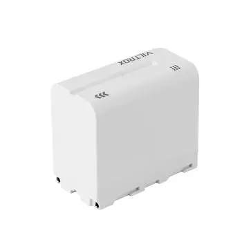 Аккумулятор VILTROX NP-F970 Литий-ионный аккумулятор большой емкости 6600 мАч с зарядным портом типа C 4400mAh белый