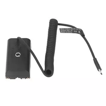 Аккумуляторная батарея типа C - NP F970 F750 F570 F550 Быстрая зарядка Защита цепи пружинный кабель