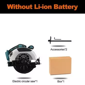 Аккумуляторная циркулярная пила 18V 388VF 7 дюймов, 180 мм, универсальная для резки деревообрабатывающих электроинструментов Only machine