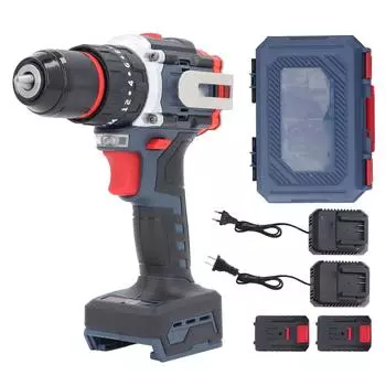 Аккумуляторная дрель, 10 мм, металлический патрон с храповым механизмом, электрическая отвертка с высоким крутящим моментом для сверления керамики по дереву US Plug 110V