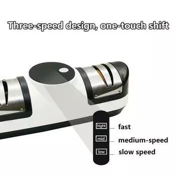 Аккумуляторная кухонная электрическая точилка для ножей, точилка для резаков, многофункциональная точилка для ножниц, электрический инструмент для заточки резаков Common белый