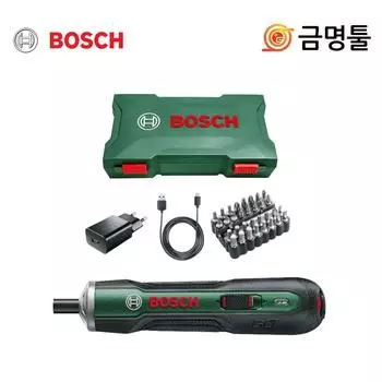 Аккумуляторная отвертка Bosch PushDrive, аккумулятор 3,6 В, набор 32 бит