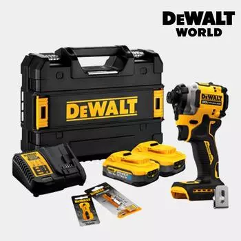 Аккумуляторная ударная дрель DEWALT 20 В PWERSTACK 5,0 Ач, бесщеточная DCF850H2A