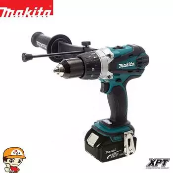 Аккумуляторная ударная дрель Makida DHP458RTE 18 В 5,0 Ач, набор из 2 штук