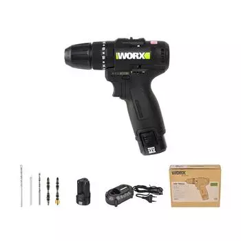 Аккумуляторная ударная дрель Works 12V 2.0AH BL WE211