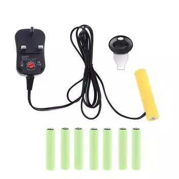 Аккумуляторный блок питания UK с регулируемым напряжением 3 В 4,5 В 6 В 9 В 12 В, адаптер, который может заменить 2 батарейки типа ААА на 8 батареек типа ААА