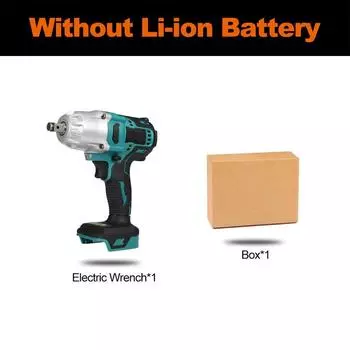 Аккумуляторный ключ 1/2 дюйма, электроинструменты, бесщеточный электрический ударный гайковерт с крутящим моментом 1600 Нм для батареи Makita 18 В Only machine