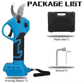 Аккумуляторный секатор переменного тока 110-220 В, 98 В, 1500 Вт, электрические секаторы с аккумулятором 20000 мАч, эффективная обрезка фруктовых деревьев, бонсай Only machine