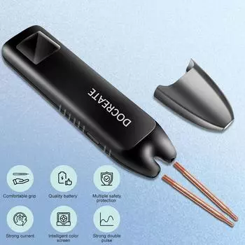 Аккумуляторный точечный сварочный аппарат Docreate, ручной точечный сварочный аппарат с 99 передачами, регулируемый, интеллектуальный, автоматический и чёрный