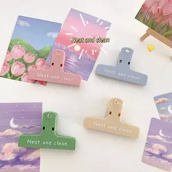 Аккуратный и чистый магнитный зажим для бумаги, цветной магнитный зажим в стиле ретро для индексного файла на холодильнике, фотопамятка