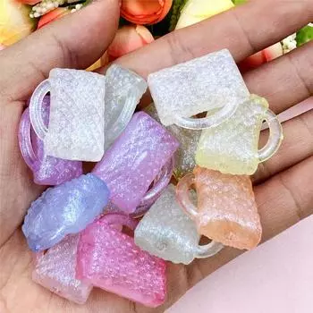 Акрил 20,6*24,8 мм для изготовления браслетов, модных сумочек, россыпью, материал для ручной работы, аксессуары для украшений своими руками, 20 шт., аксессуары белый