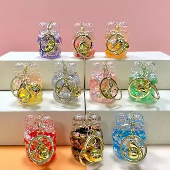 Акрил в масло зыбучие пески мигающий брелок Лилит сумка кулон настольный орнамент брелок подвесные аксессуары белый